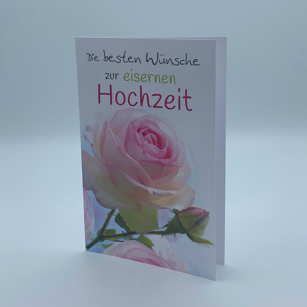 Goldkarte Hochzeit "rose" - (1g - 5g)