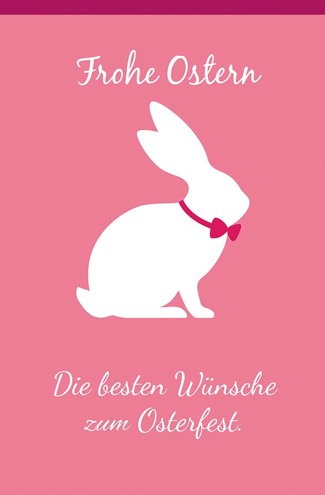 Goldkarte Ostern "pink Rabbit" - (1g - 5g)