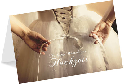 Goldkarte Hochzeit "dress" - (1g - 5g)