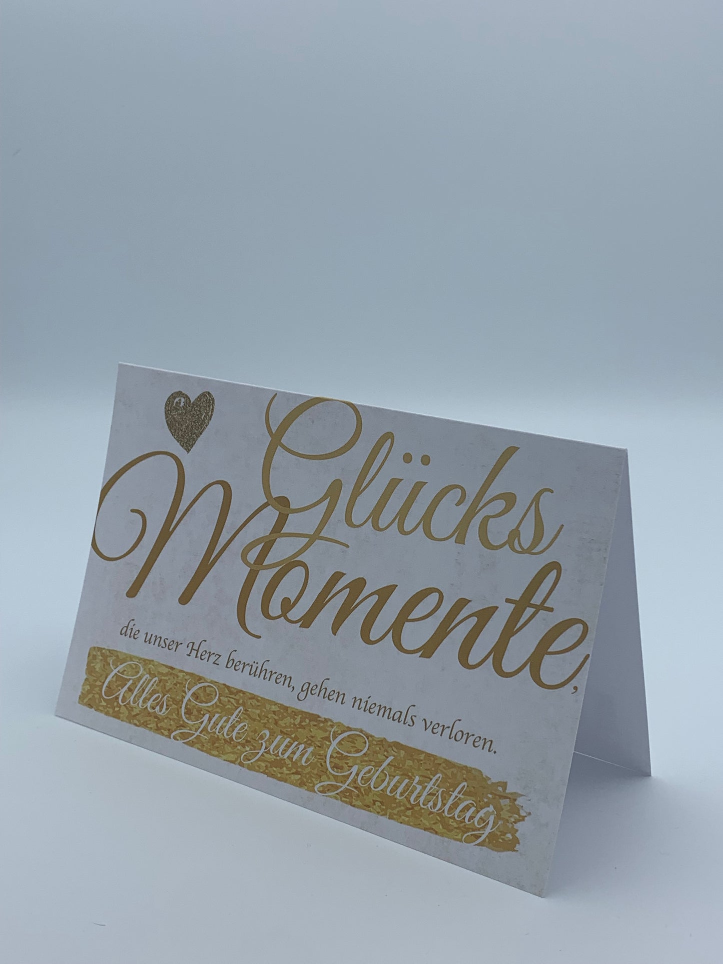 Goldkarte Geburtstag "Moments of happiness" - (1g - 5g)