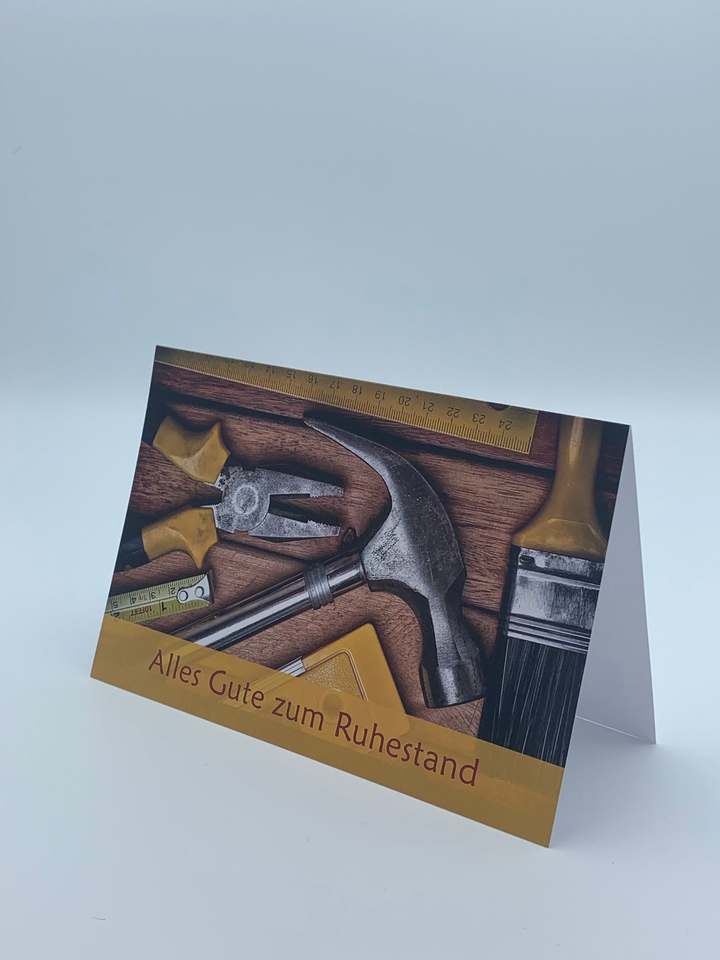 Goldkarte Ruhestand "Bye tools" - (1g - 5g)