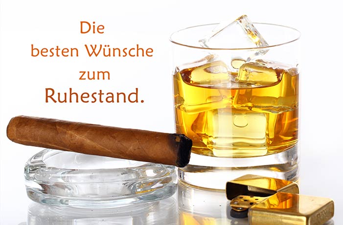 Goldkarte Ruhestand "cigar and whiskey" - (1g - 5g)