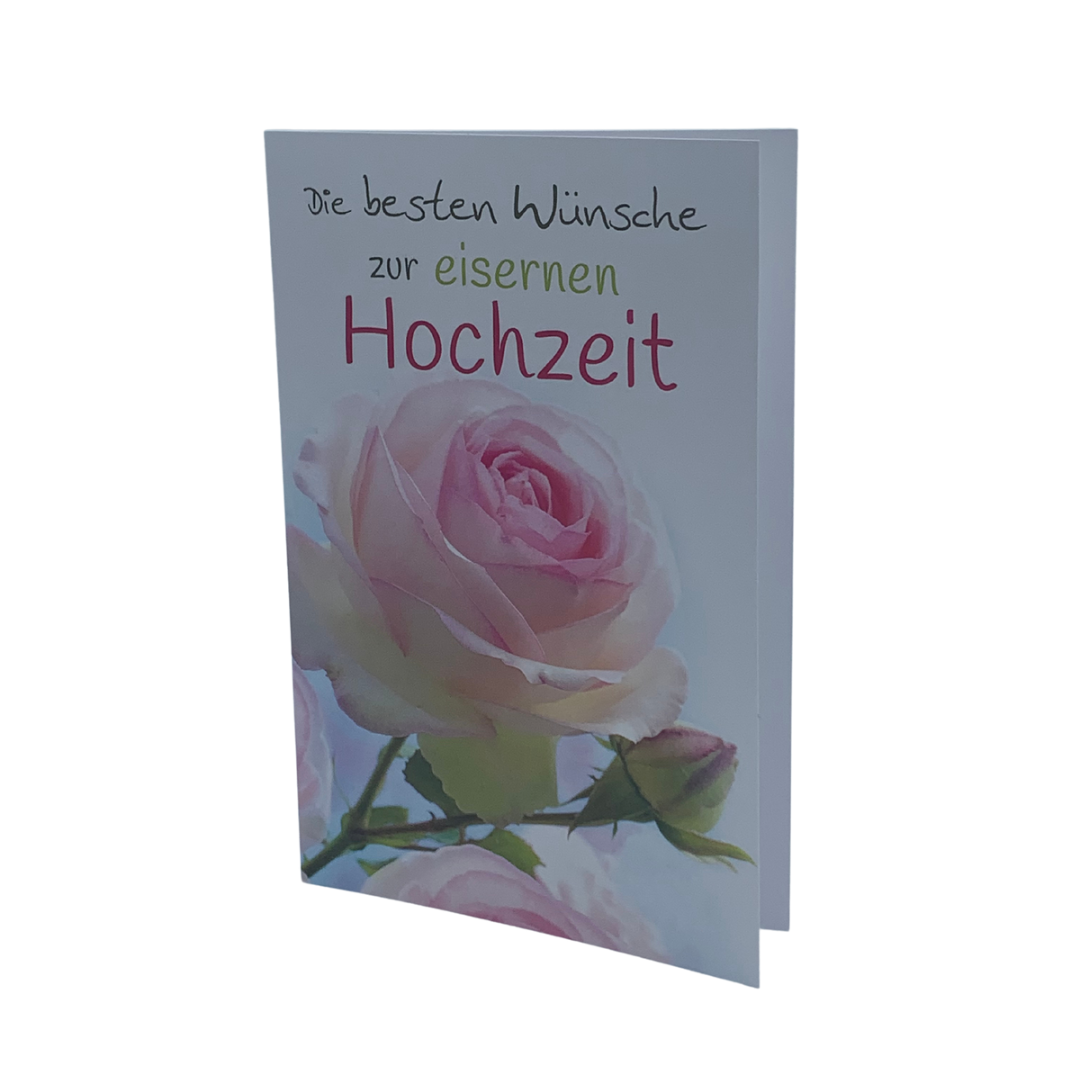 Goldkarte Hochzeit "rose" - (1g - 5g)